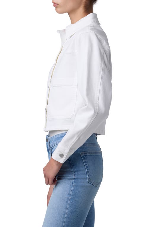 Joe's Crop Denim Jacket In White