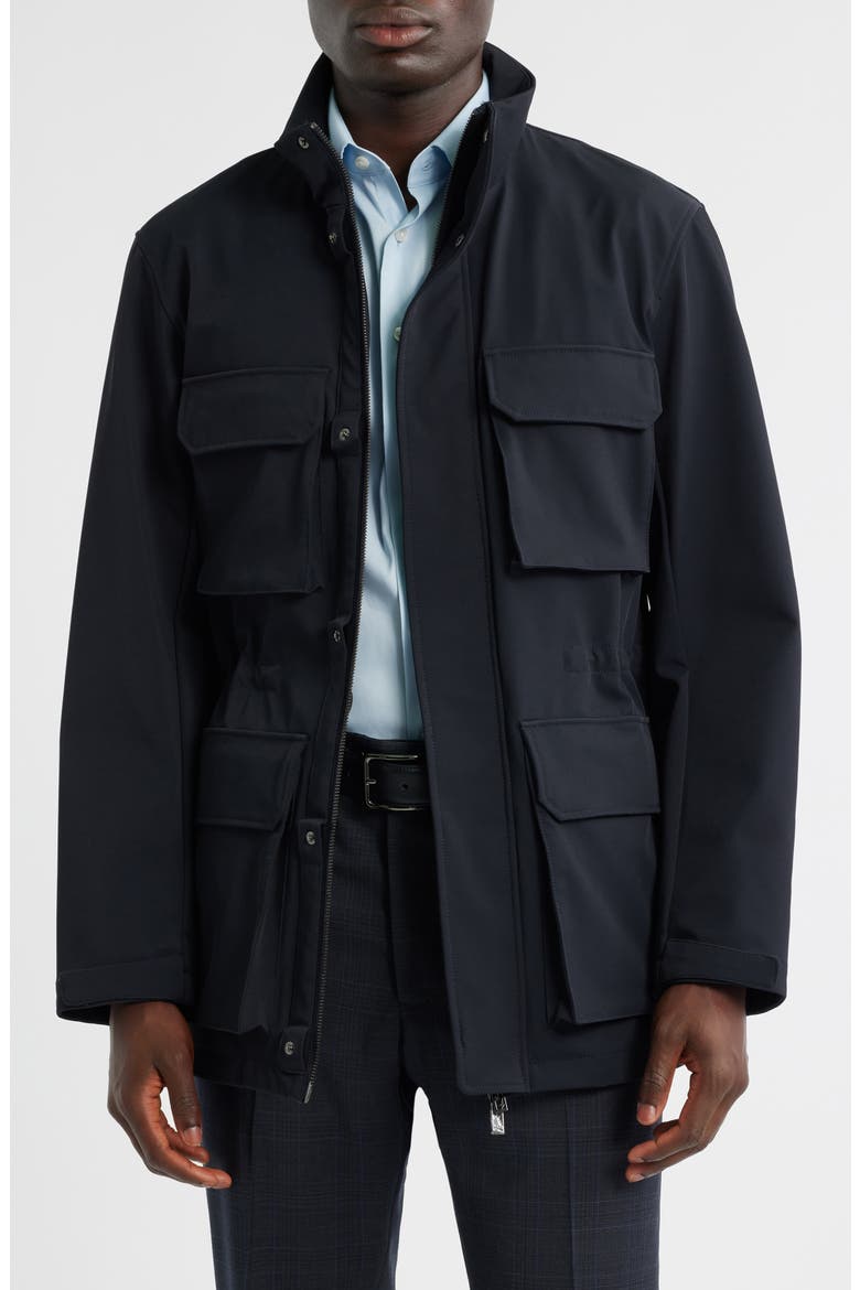 Bellows Pocket Jacket, Main, color, SOLID BLUE NAVY