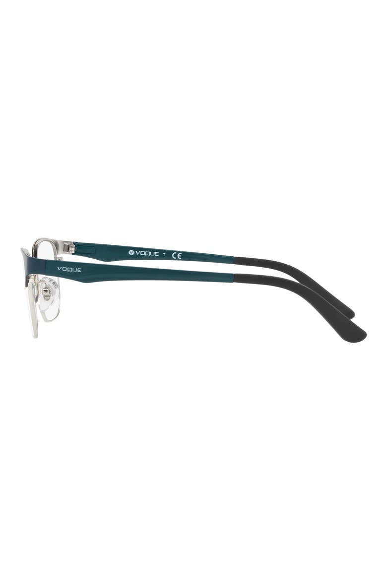 52mm Square Optical Glasses, Alternate, color, DK GREEN