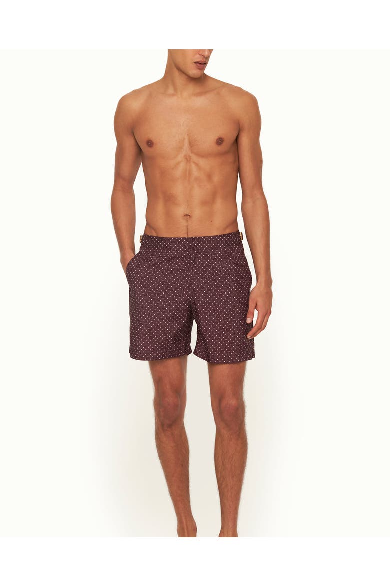 Bulldog Tailored-Fit Swim Shorts, Alternate, color, DAMSON