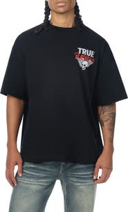 True Religion Skull Heavy Oversized Graphic Tee