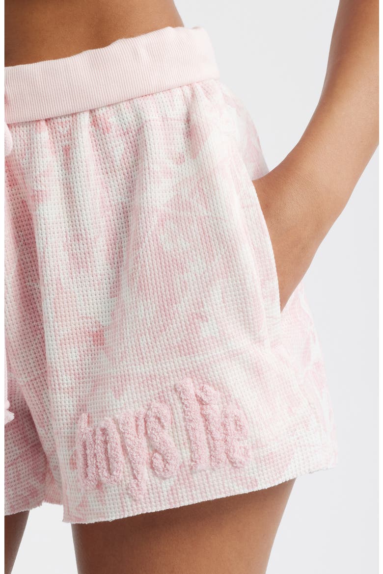 Manhunt Waffle Knit Drawstring Shorts, Alternate, color, PINK