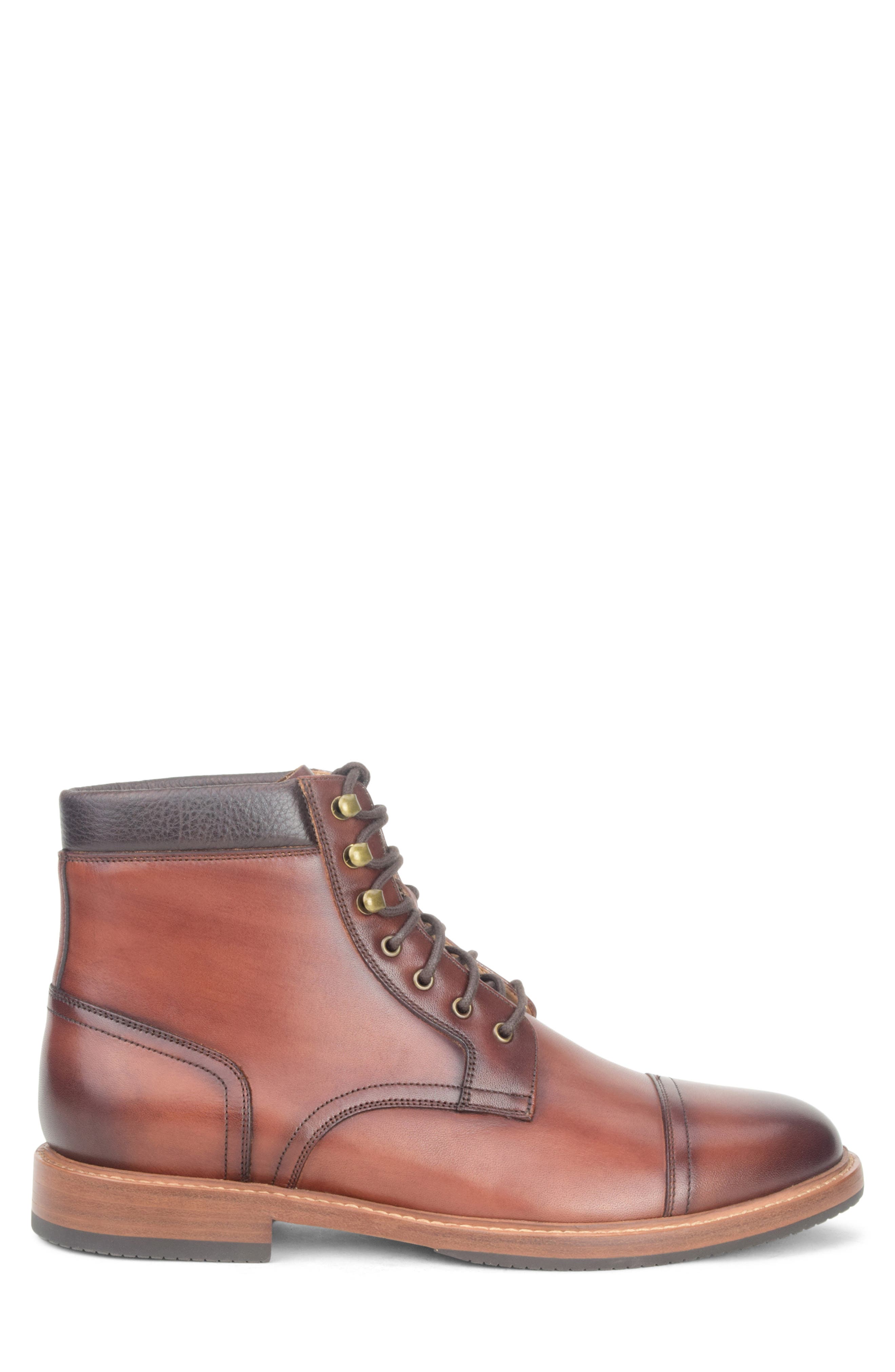 Warfield & Grand MMXXIV Cap Toe Boot, Alternate, color, Cognac