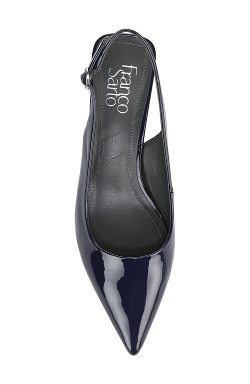 Franco Sarto Jaden Pointed Toe Slingback Pump In Blue