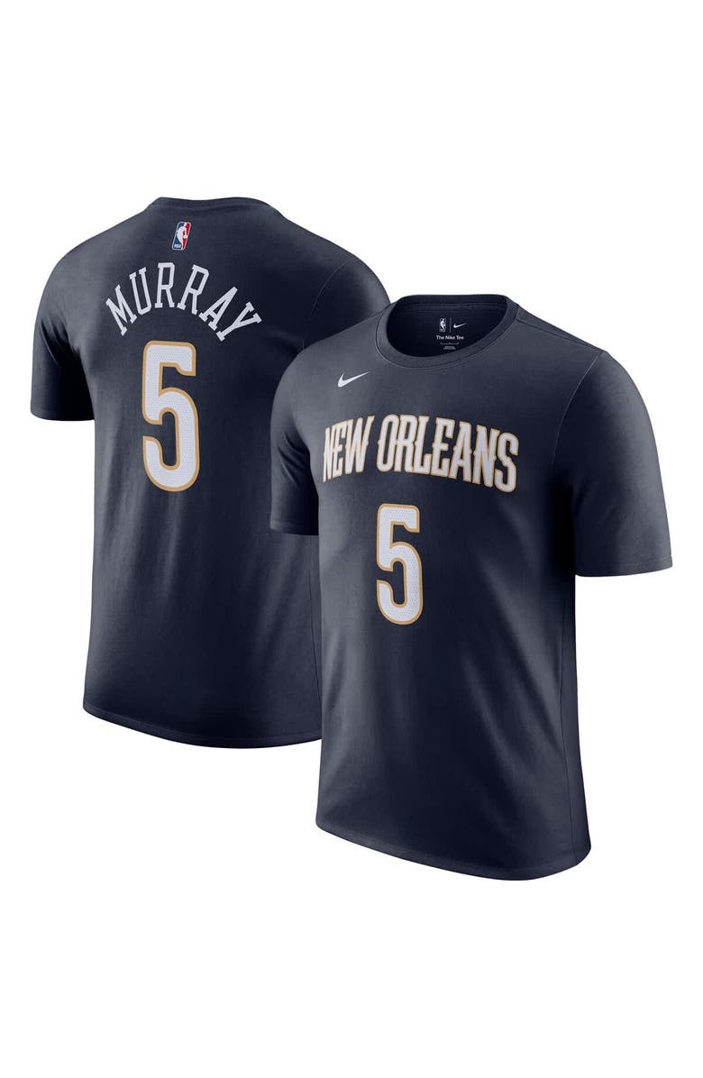 Nike Unisex Nike Dejounte Murray Navy New Orleans Pelicans Name & Number T-Shirt, Main, color, 