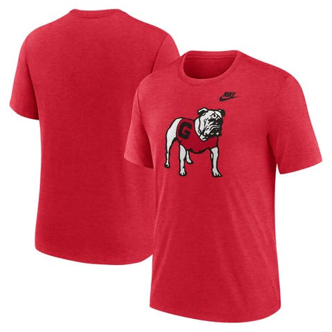 Men's Nike Heather Red Georgia Bulldogs Blitz Legacy Primary Tri-Blend T-Shirt