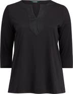 Lauren Ralph Lauren Split Neck Tunic