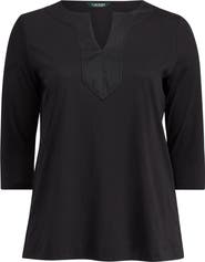 Lauren Ralph Lauren Split Neck Tunic