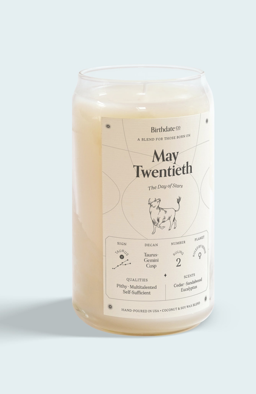 Birthdate Co. The May Birthday Candle In May 20th