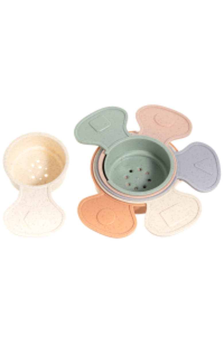 Sperric Stacking Cups Educational Bath Toy 6-Piece Set, Main, color, Multicolor