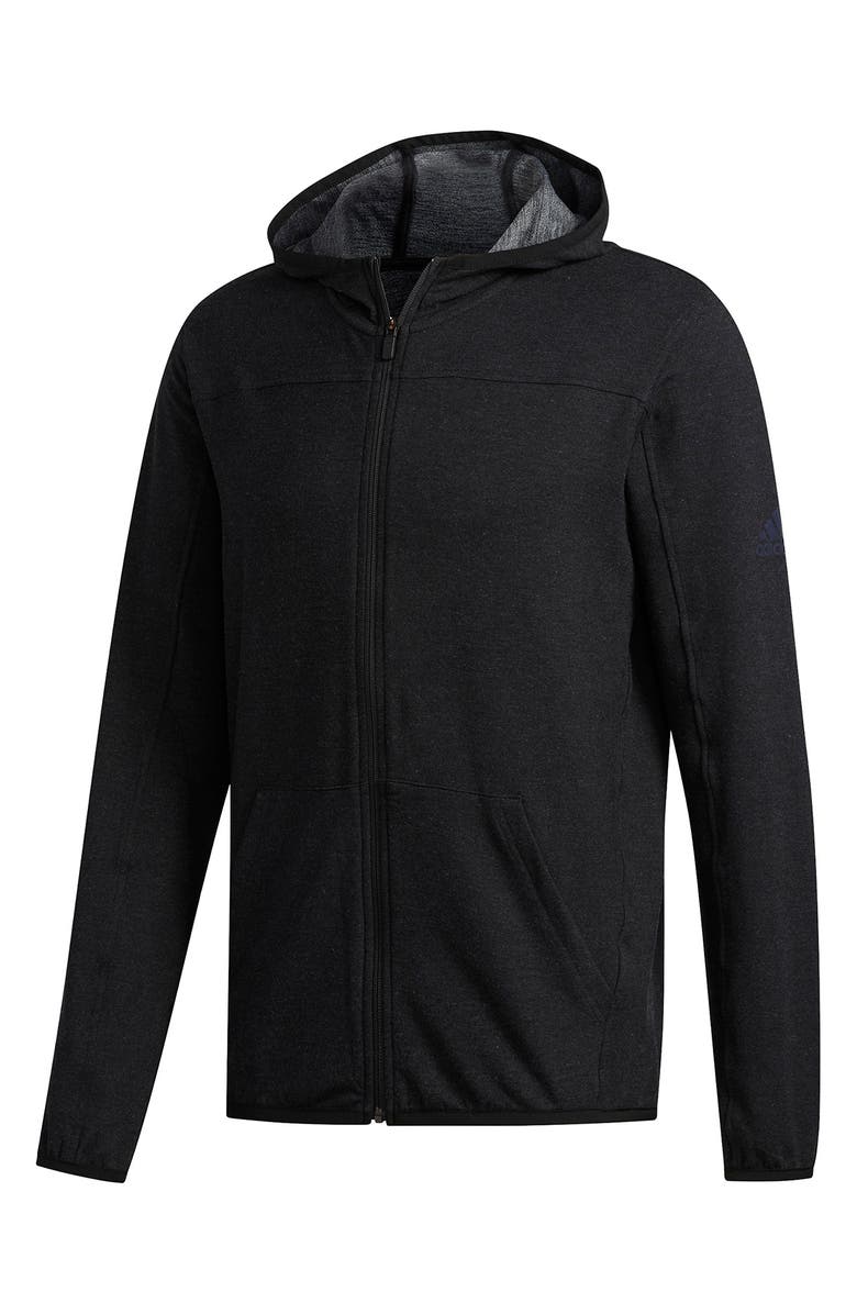 adidas City Studio Fleece Full Zip Hoodie, Alternate, color,