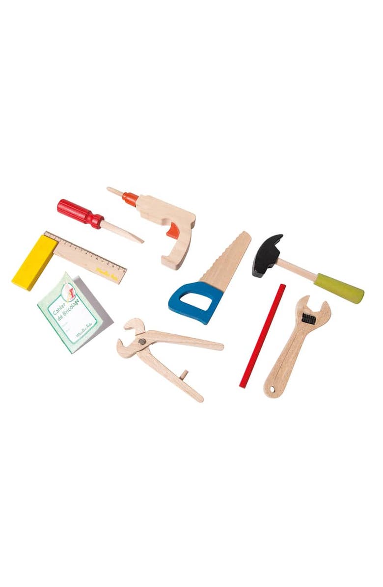 Moulin Roty Suitcase - Handyman Tool Set - The Big Family, Alternate, color, Green