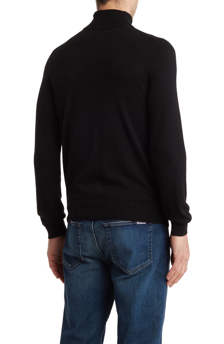 Amicale Turtleneck Cashmere Sweater, Alternate, color, Blk