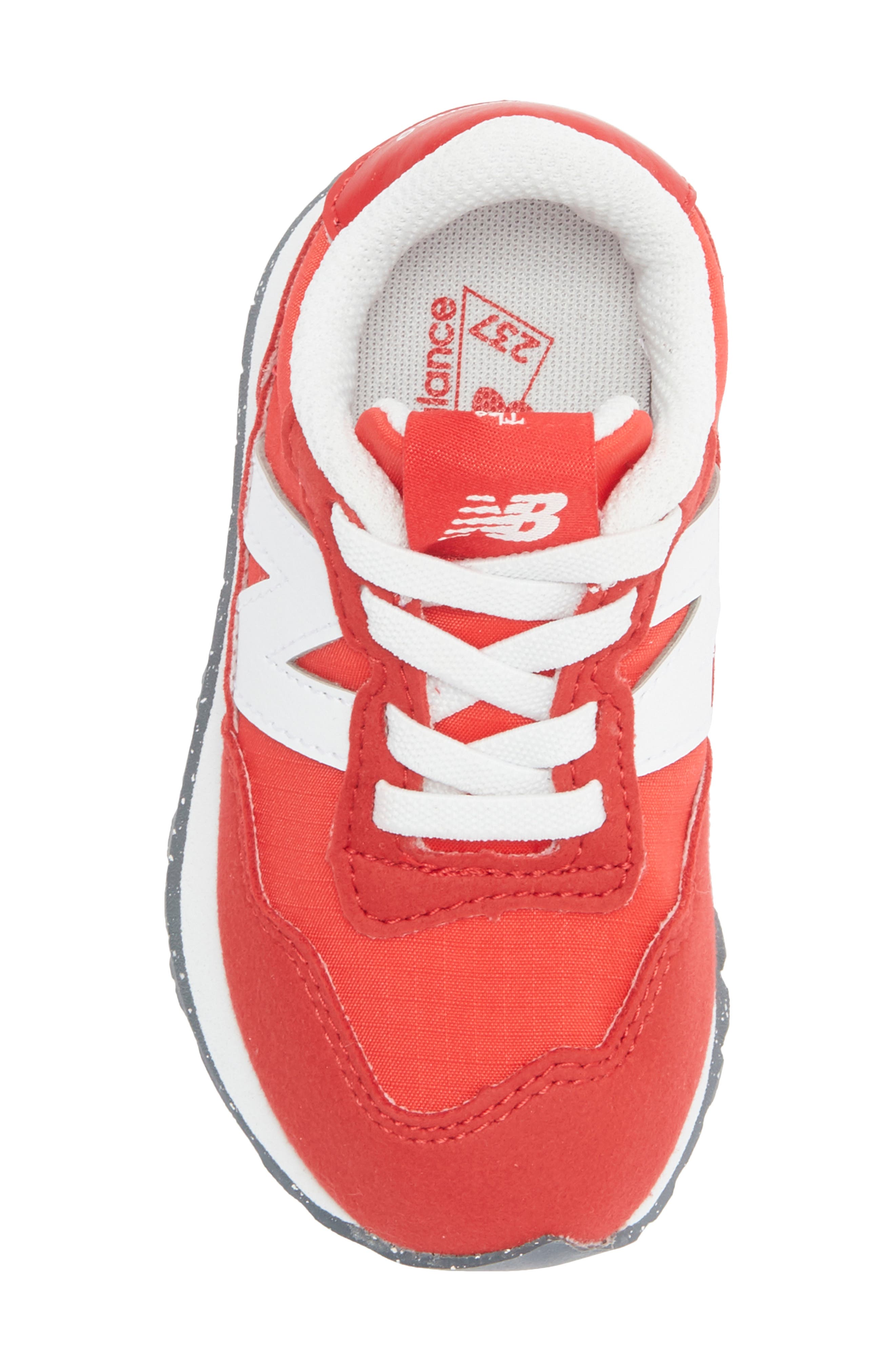 Kids' 237 Sneaker, Alternate, color, WHITE/ TRUE RED