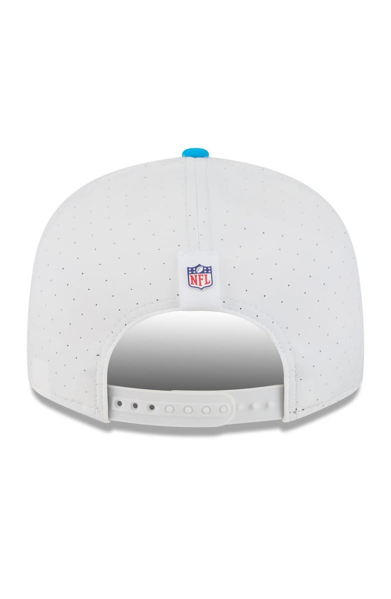 New Era Men's New Era  White/Blue Carolina Panthers 2025 NFL Training Camp Split Panel 9FIFTY Snapback Hat, Alternate, color, 