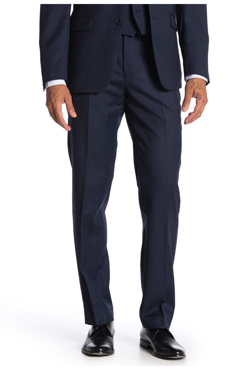 Calvin Klein Bidseye Wool Suit Separate Slim Fit Pants, Main, color,