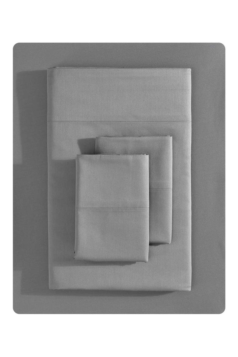 Sateen Sheet Set, Main, color, SOFT CHARCOAL