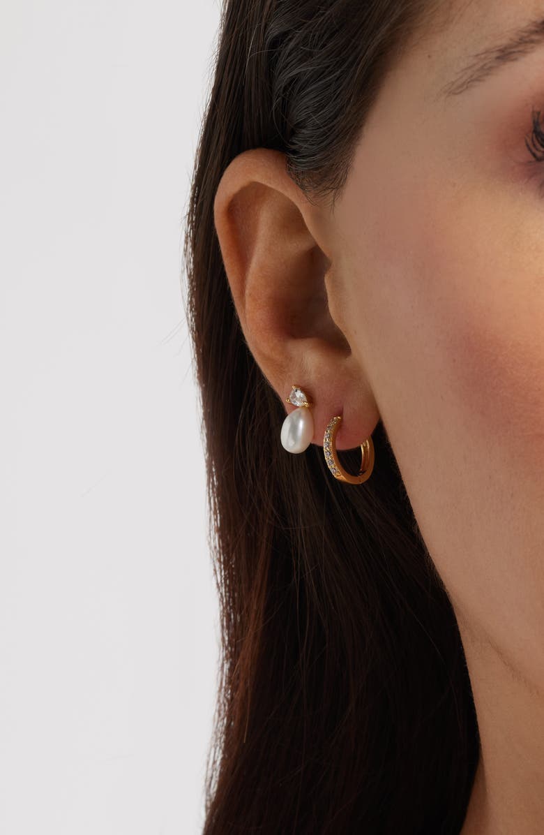 Nordstrom Set of 3 Stud and Hoop Earrings, Alternate, color,