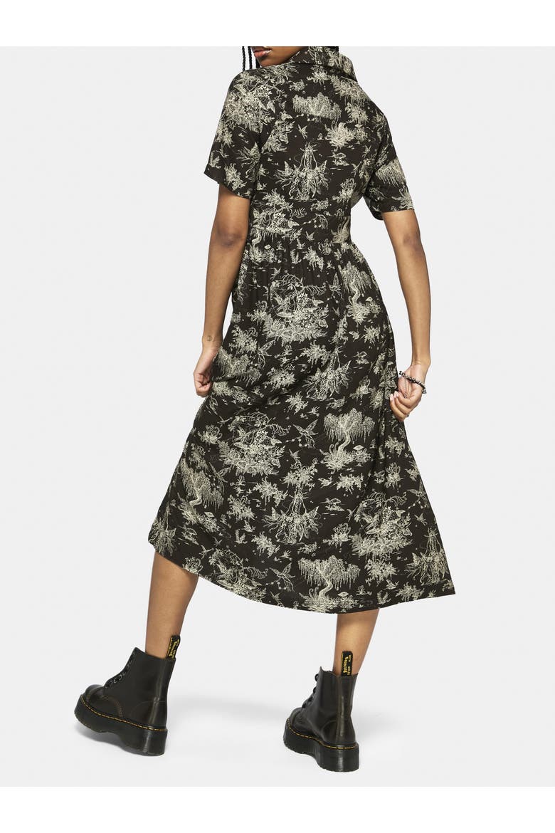 Zorya Winter Maypole Midi Shirt Dress, Alternate, color, Grey