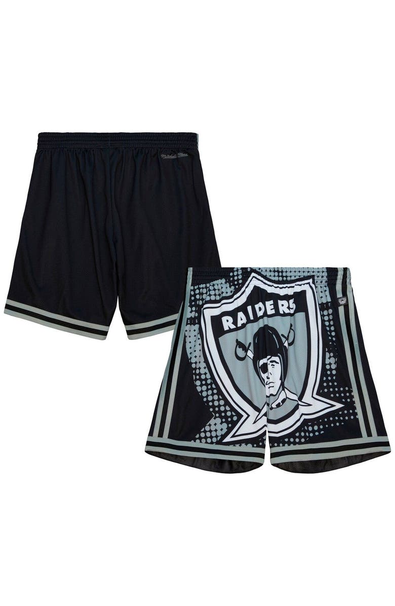 Mitchell & Ness Men's Mitchell & Ness  Black Las Vegas Raiders Big Face 7.0 Fashion Shorts, Main, color, Black