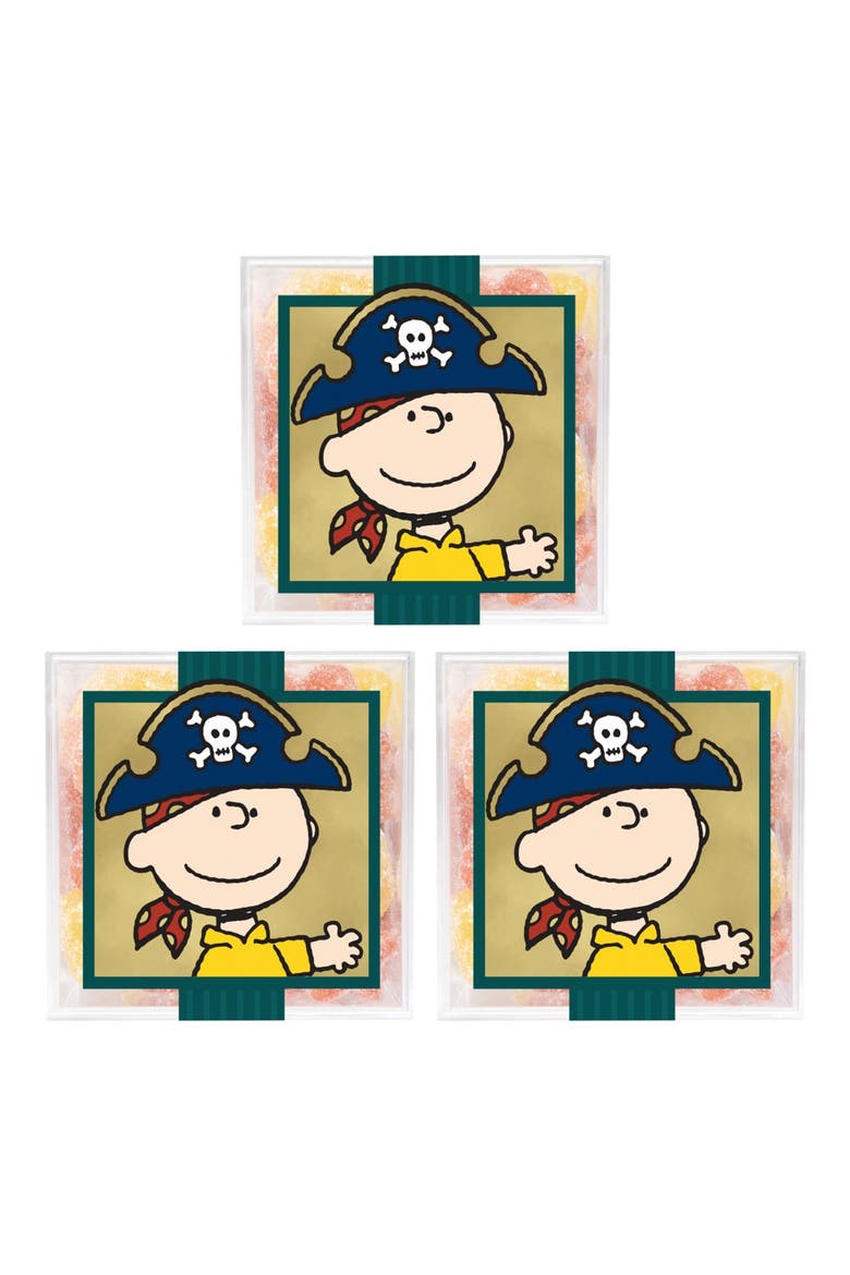 Set of 3 Charlie Brown Super Sour Stars, Main, color, NO COLOR