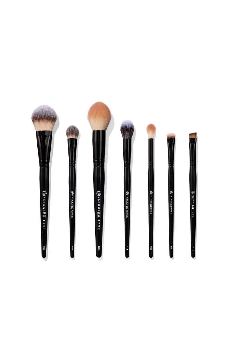 BK Beauty Nikki La Rose Pro Artist Brush Set, Alternate, color, Black