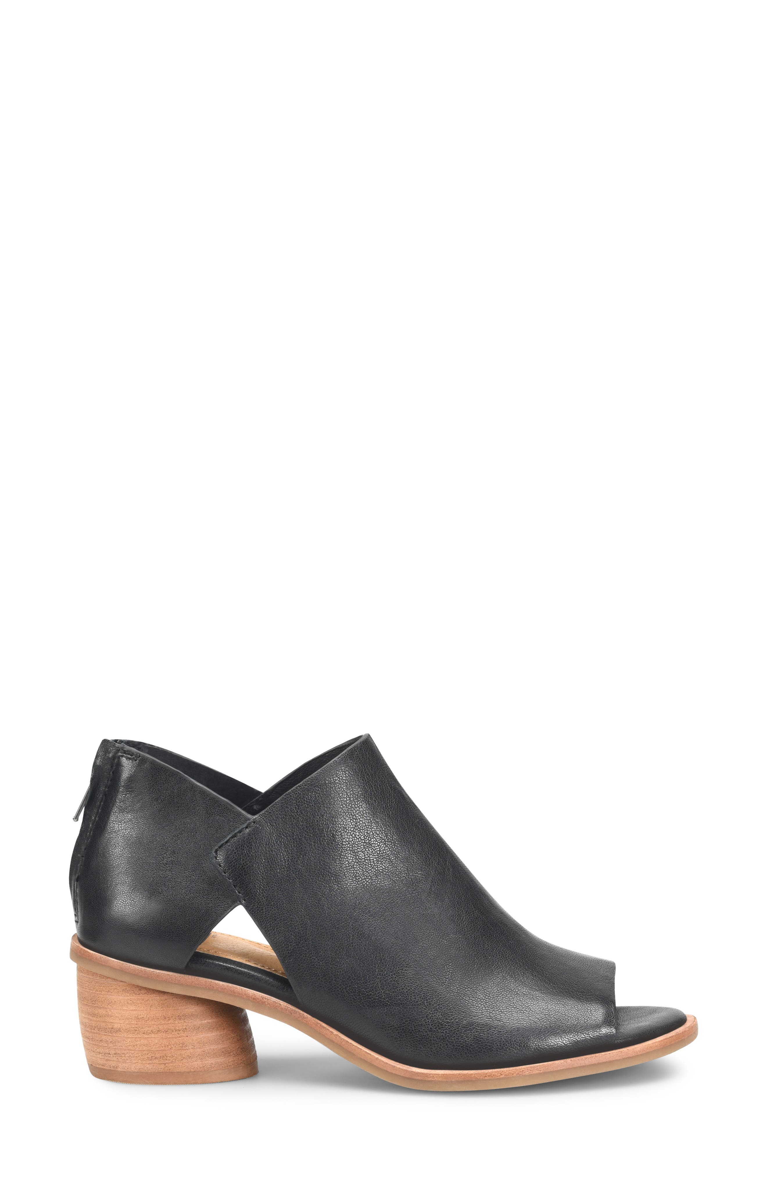Söfft Carleigh Peep Toe Bootie, Alternate, color, Black