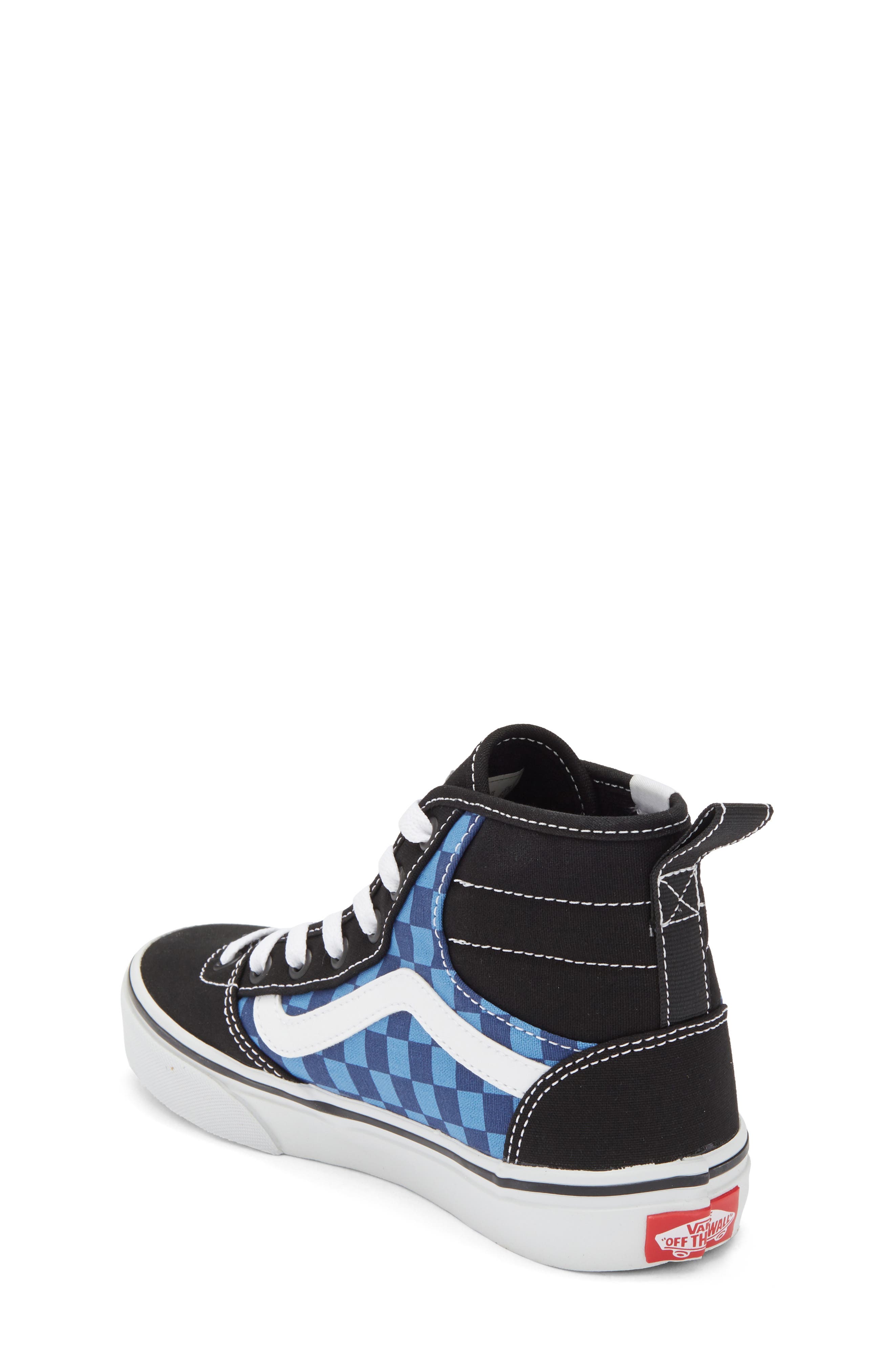 Vans Kids' Ashwood Hi Decon High-Top Sneaker, Alternate, color, Tonal Check True Navy