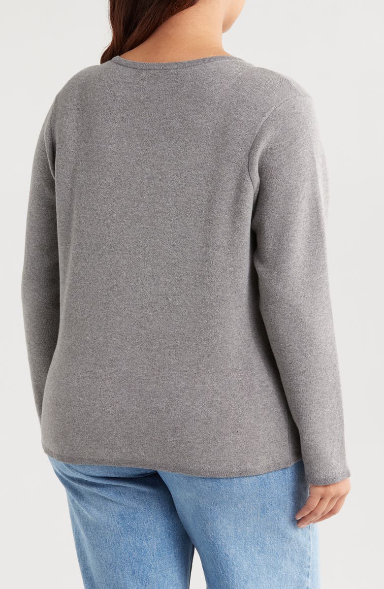 BY DESIGN Celeste Crop Cardigan, Alternate, color, Medium Heather Grey