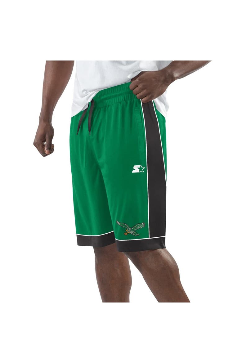 Men's Starter  Green Philadelphia Eagles Vintage Logo Fan Favorite Shorts, Main, color, Green