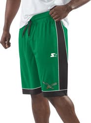 STARTER Men's Starter  Green Philadelphia Eagles Vintage Logo Fan Favorite Shorts