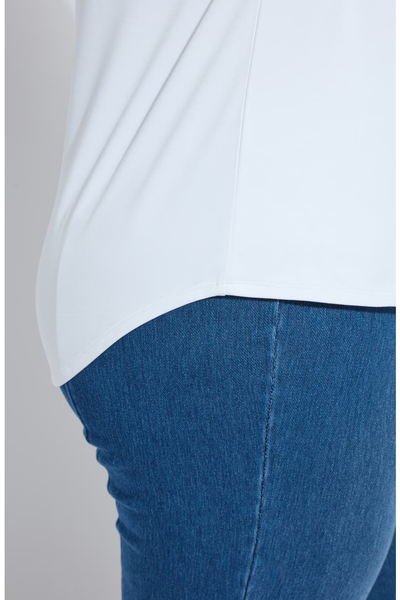 'Lyssentials Cap Sleeve T-Shirt, Alternate, color, WHITE