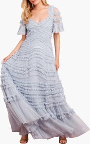 Needle & Thread Amara Ruffle Gown