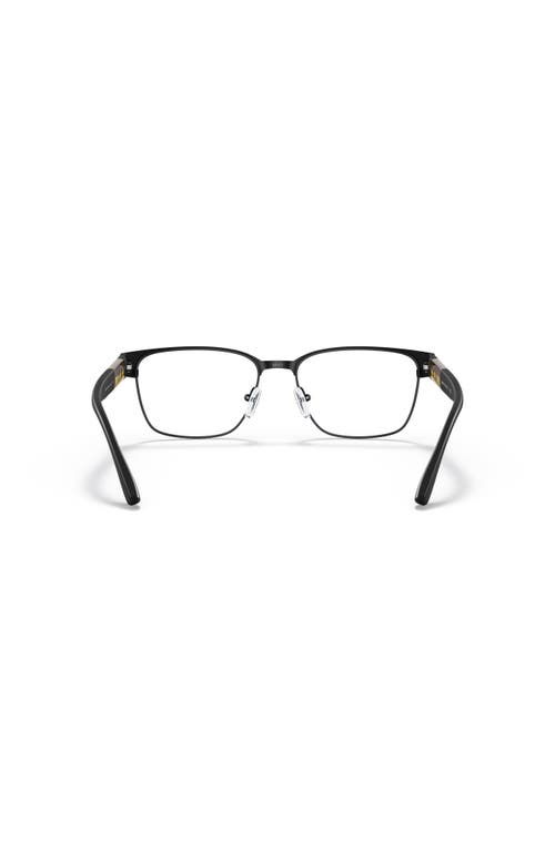 Armani Exchange 55mm Rectangle Optical Glasses In Black