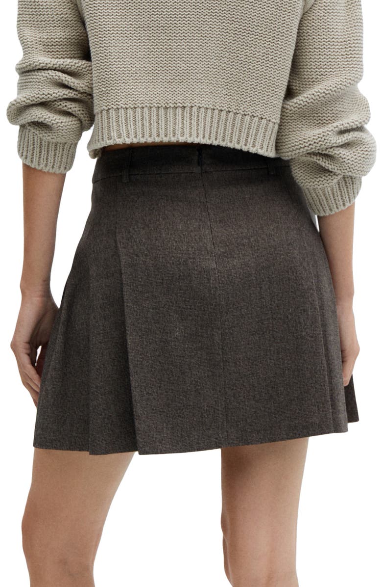 MANGO Pleated Miniskirt, Alternate, color, 