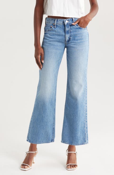 The Bookie Flood Nonstretch Wide Leg Jeans (Deans List)