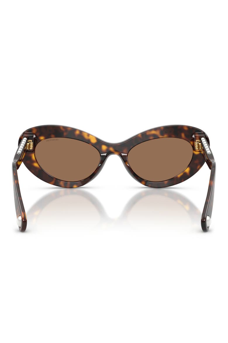 51mm Cat Eye Sunglasses, Alternate, color, HAVANA / DARK BROWN