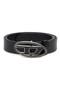 Oval D Buckle Leather Belt