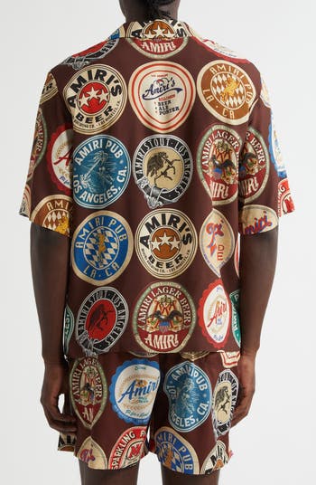 Coasters Print Bowling Shirt