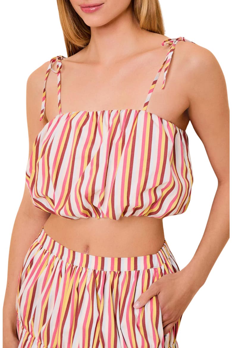 The Ivy Crop Bubble Camisole, Alternate, color, SYMI STRIPE