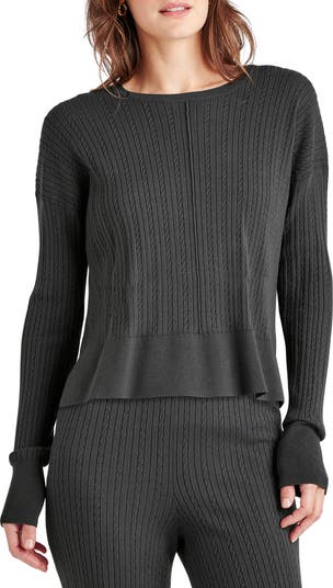 (取寄) スプレンディッド レディース ケーブル V-ネック セーター Splendid women Veroinca Cable V-Neck Sweater Lead Splendid Women's Veroinca Cable V-Neck Sweater, Lead at