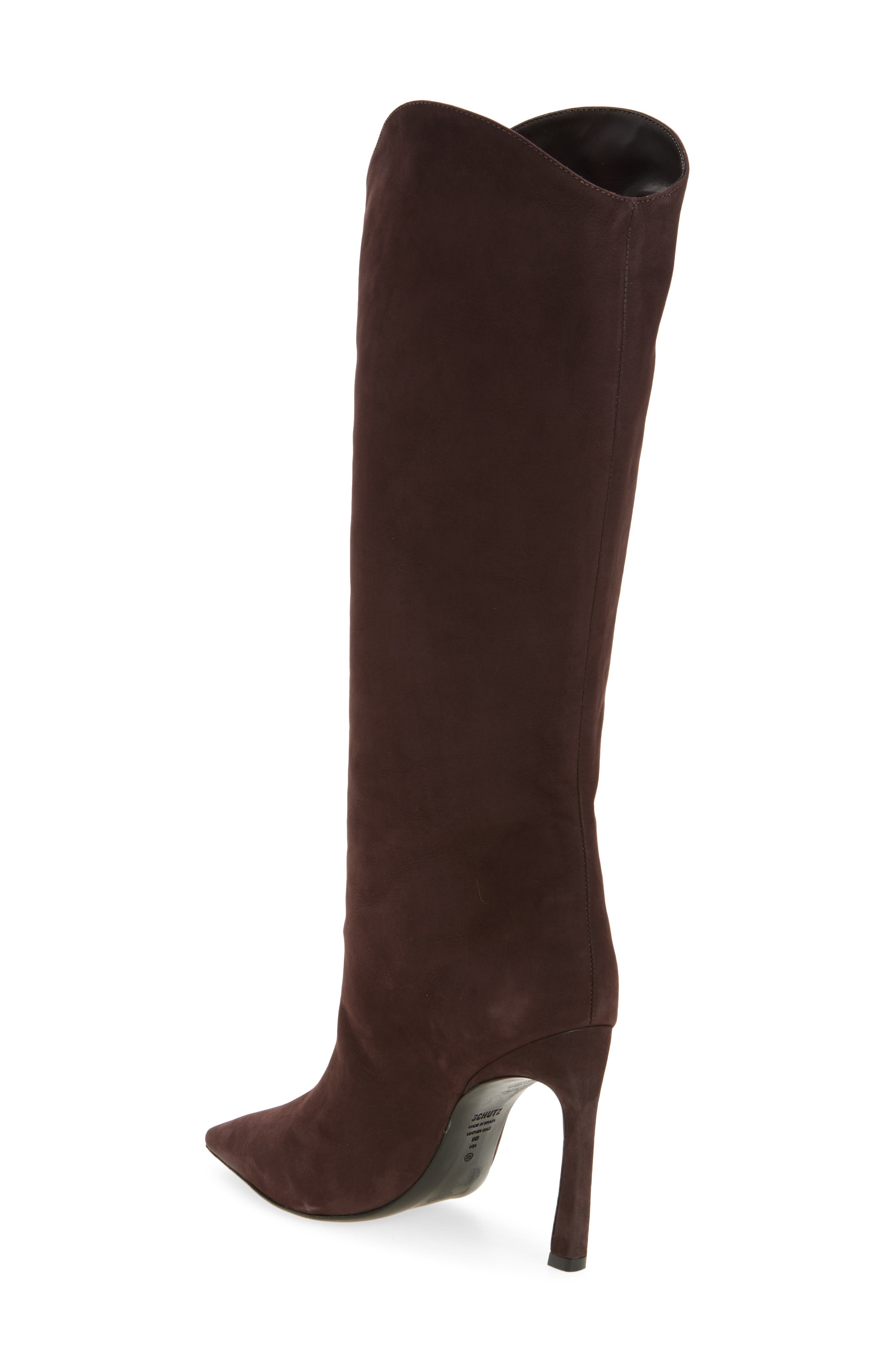 Maryana Sculpt Stiletto Boot, Alternate, color, DARK CHOCOLATE