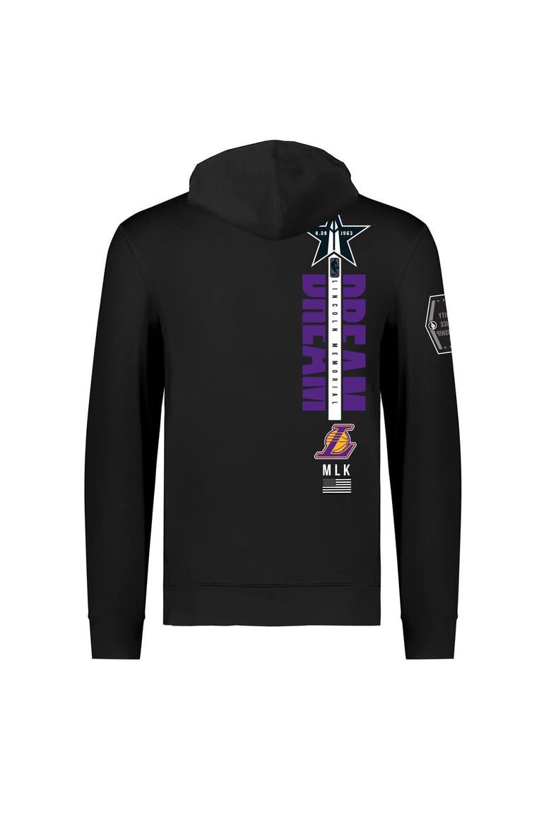Unisex FISLL x Black History Collection  Black Los Angeles Lakers Pullover Hoodie, Alternate, color, Black