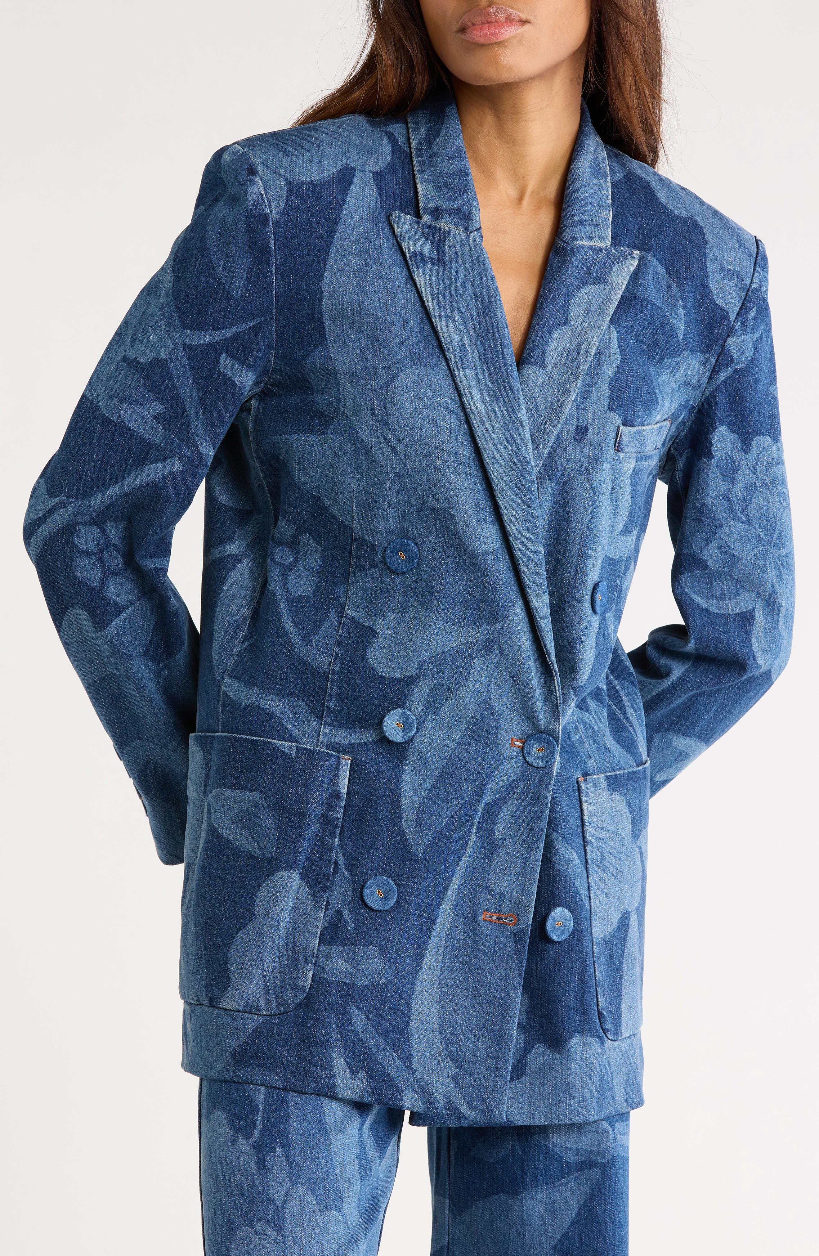 Diane von Furstenberg Blair Floral Print Jacket