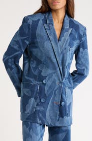Diane von Furstenberg Blair Floral Print Jacket
