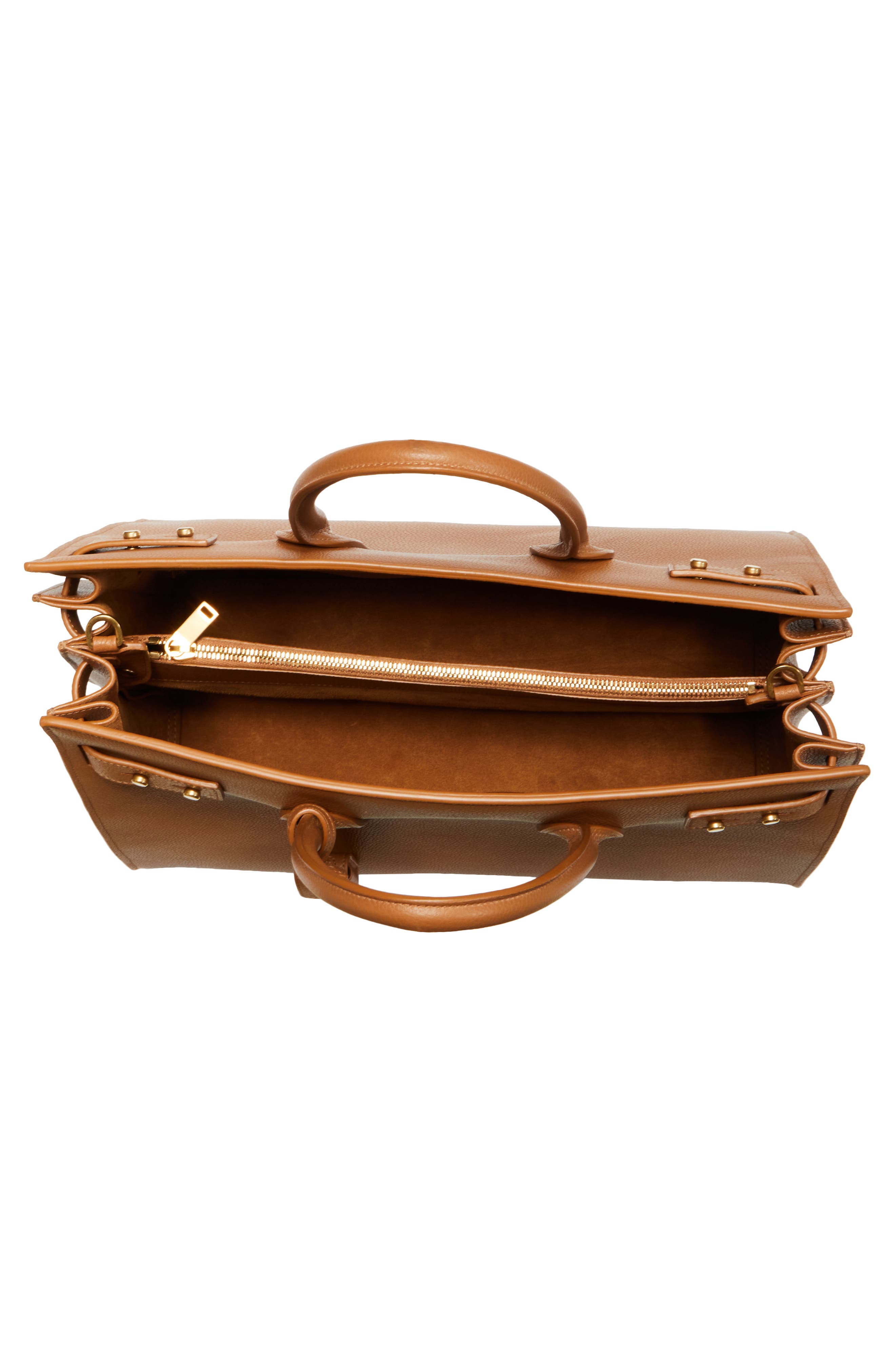 Saint Laurent Medium Sac de Jour Leather Top Handle Bag, Alternate, color, 