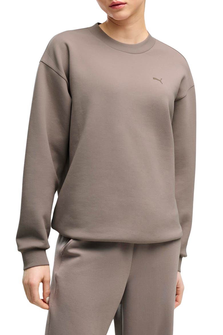 CLOUDSPUN Crewneck Sweatshirt, Main, color, MOUSE GRAY