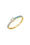 selected 14K Yellow Gold/ Blue