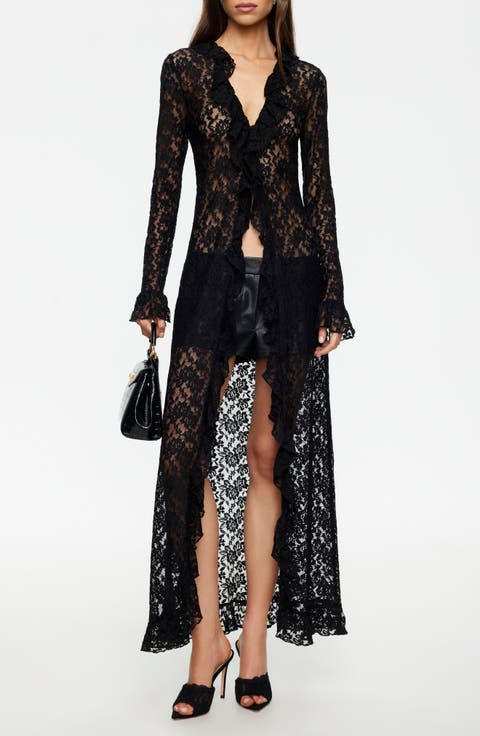 Long Nights Lace Maxi Dress