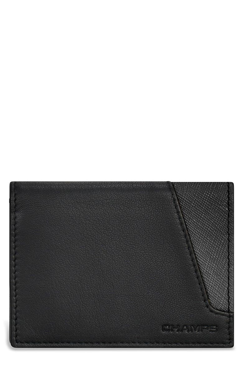 Iconic Card Holder, Main, color, BLACK/ BLACK